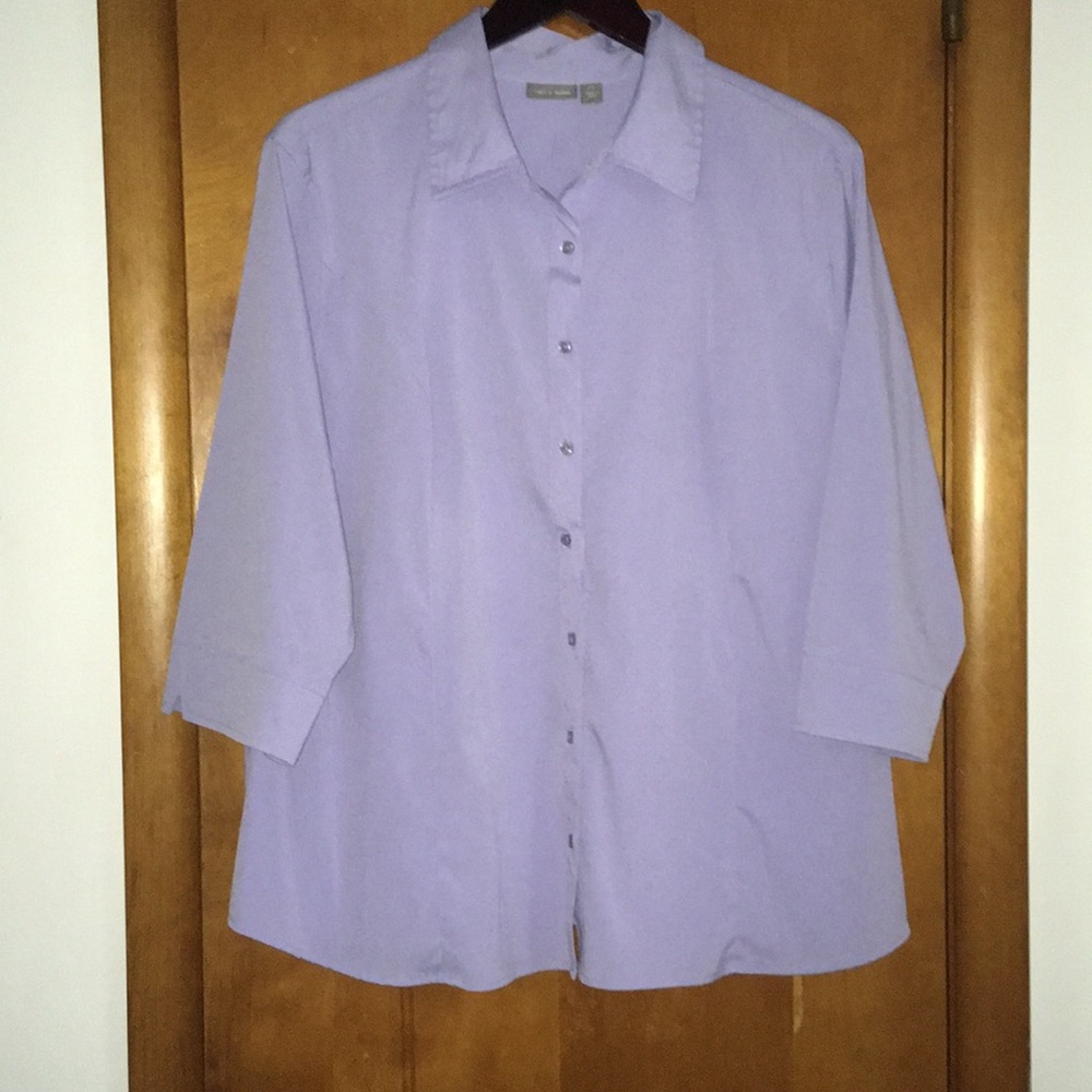 Apt 9. Lavender Button-Up